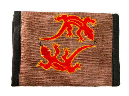 Portefeuille Ethnique Brodé en Coton – Fabrication Artisanale du Népal