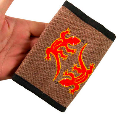 Portefeuille Ethnique Brodé en Coton – Fabrication Artisanale du Népal