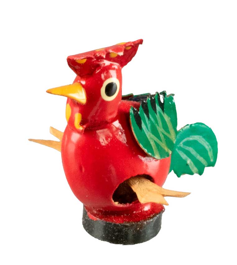 Animal Magnet Coq Ou Poule en Coque de Pistache