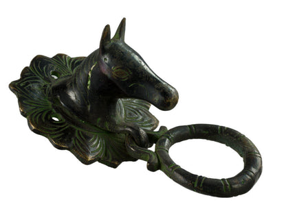 Patère Cheval en Laiton – Porte Serviette ou Porte Longe – Artisanat Indien