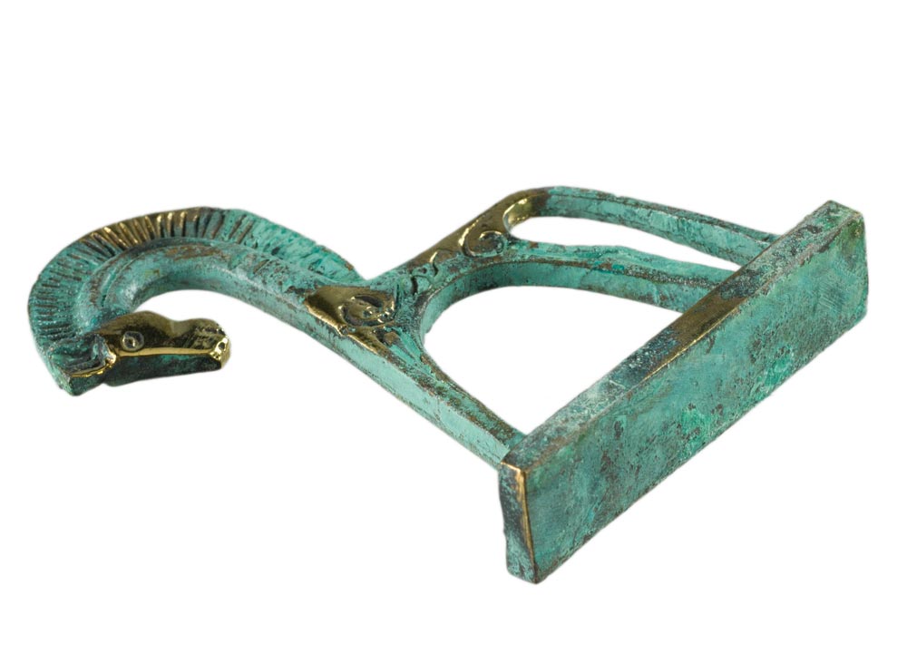 Statue Cheval Grec Géométrique en Bronze – Sculpture Inspirée de la Grèce Antique