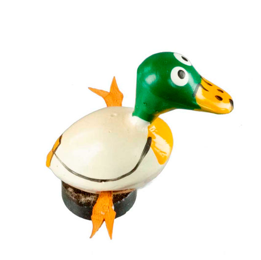 Animal Magnet Canard Col Vert en Coque de Pistache