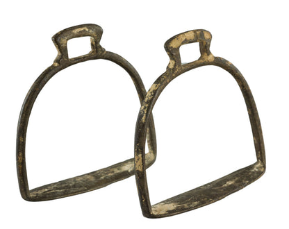 Paire D'Étriers Équestres Anciens du Rajasthan – Fer Forgé Inde