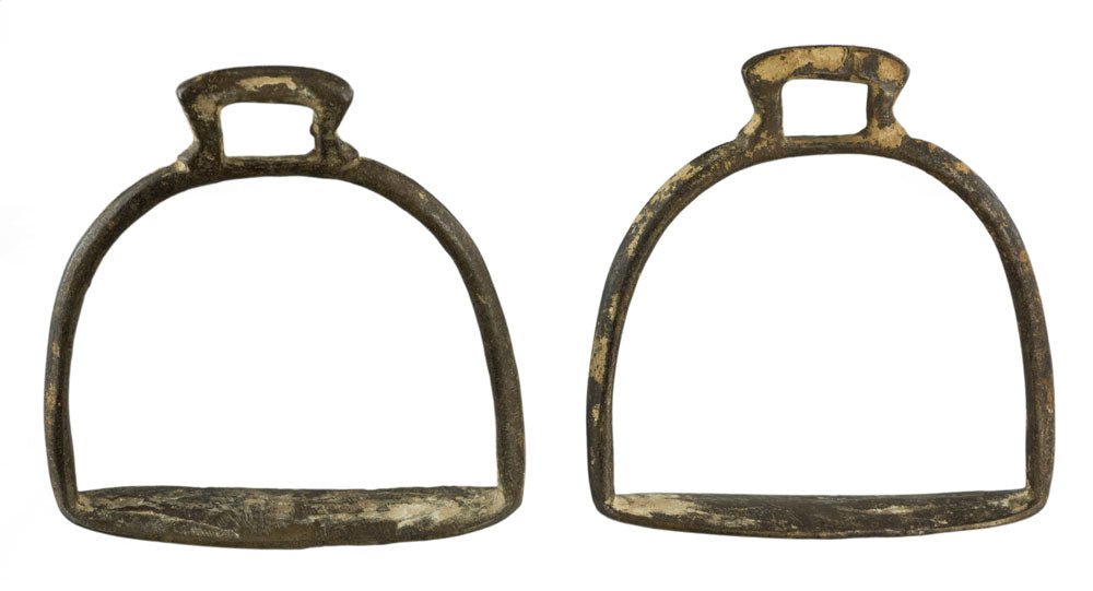 Paire D'Étriers Équestres Anciens du Rajasthan – Fer Forgé Inde