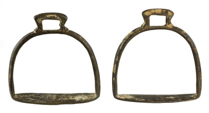 Paire D'Étriers Équestres Anciens du Rajasthan – Fer Forgé Inde