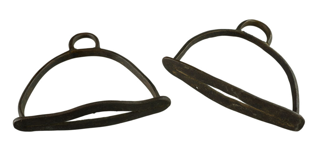 Ancienne Paire D'Étriers Équestres du Rajasthan – Inde
