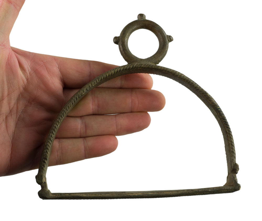 Paire D'Anciens Étriers Équestres du Rajasthan – Bronze Inde