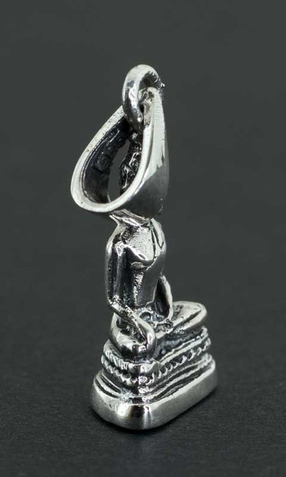 Pendentif Bouddha Shakyamuni Amulette Bouddhiste en Argent 925