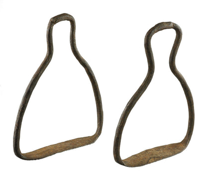 Paire D'Anciens Étriers Équestres Peul – Artisanat du Mali