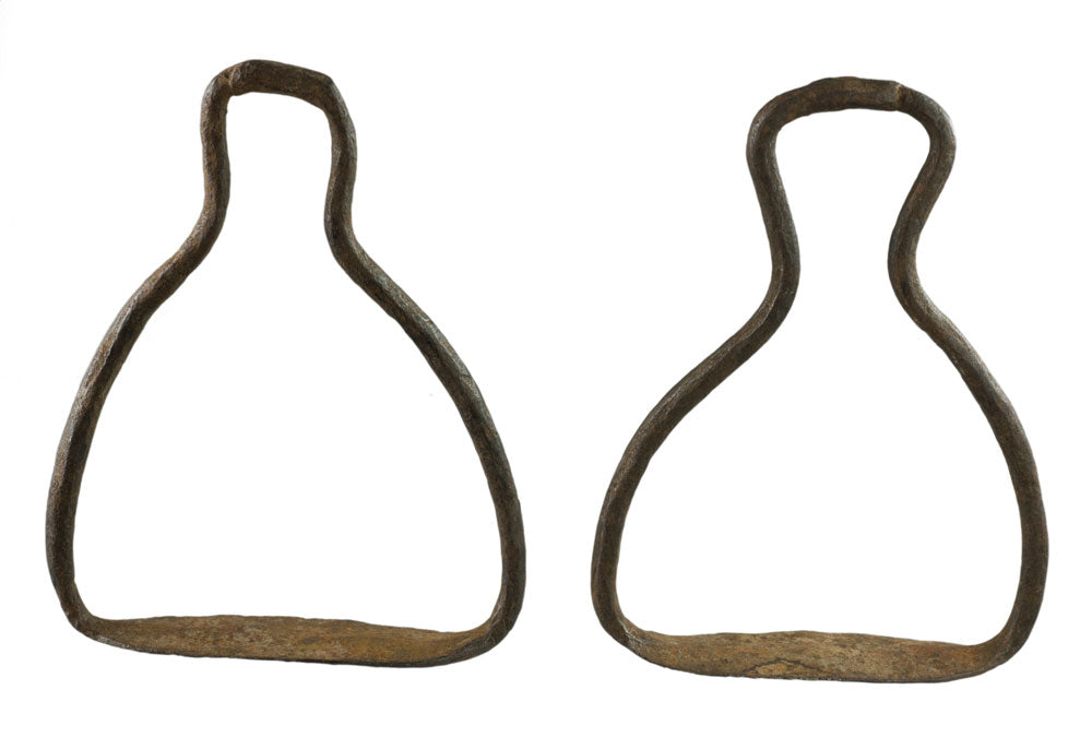 Paire D'Anciens Étriers Équestres Peul – Artisanat du Mali