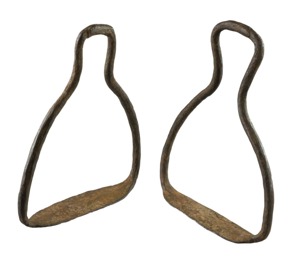 Paire D'Anciens Étriers Équestres Peul – Artisanat du Mali