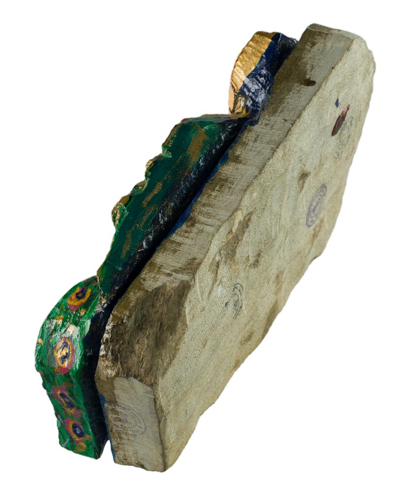 Statue Kamadhenu en pierre – Vache céleste de la mythologie hindoue, artisanat traditionnel du Népal