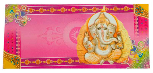Enveloppe cadeau de mariage Ganesh – papier artisanal recyclé