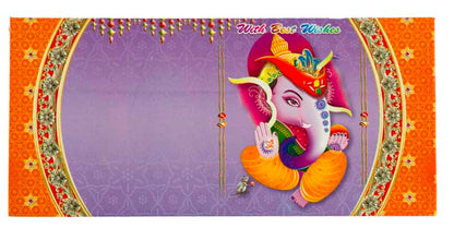 Enveloppe cadeau mariage Ganesh – Enveloppe à offrande en papier artisanal