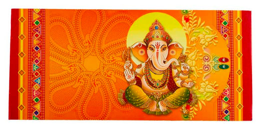 Enveloppe cadeau pour argent mariage Ganesh en papier artisanal recyclé