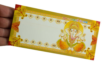 Enveloppe cadeau offrande Ganesh – Papier artisanal recyclé – Mariage et cérémonies