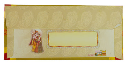 Enveloppe cadeau offrande Ganesh – Papier artisanal recyclé – Mariage et cérémonies