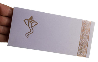 Enveloppe cadeau de mariage Ganesha – Papier artisanal recyclé – Offrande monétaire