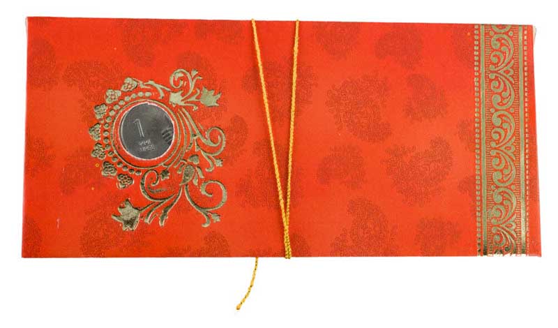 Enveloppe cadeau de mariage – Ganesh Éléphant Indien – Papier artisanal