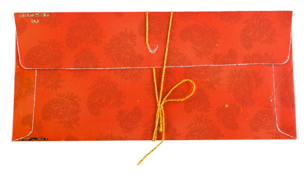 Enveloppe cadeau de mariage – Ganesh Éléphant Indien – Papier artisanal