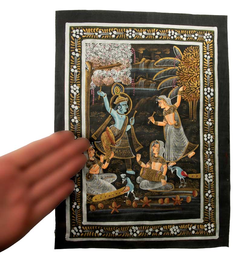 Peinture Moghole Indienne – Radha et Krishna Dansant