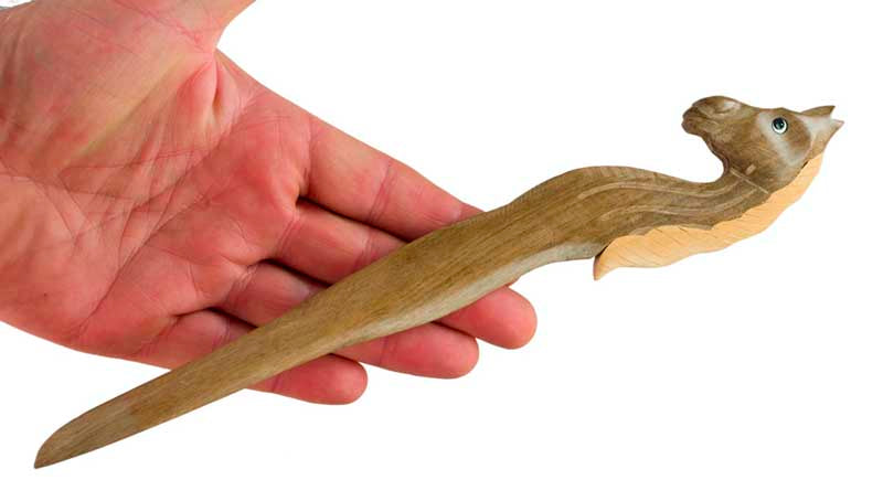 Coupe-Papier Buste De Cheval En Bois – Artisanat Fait Main