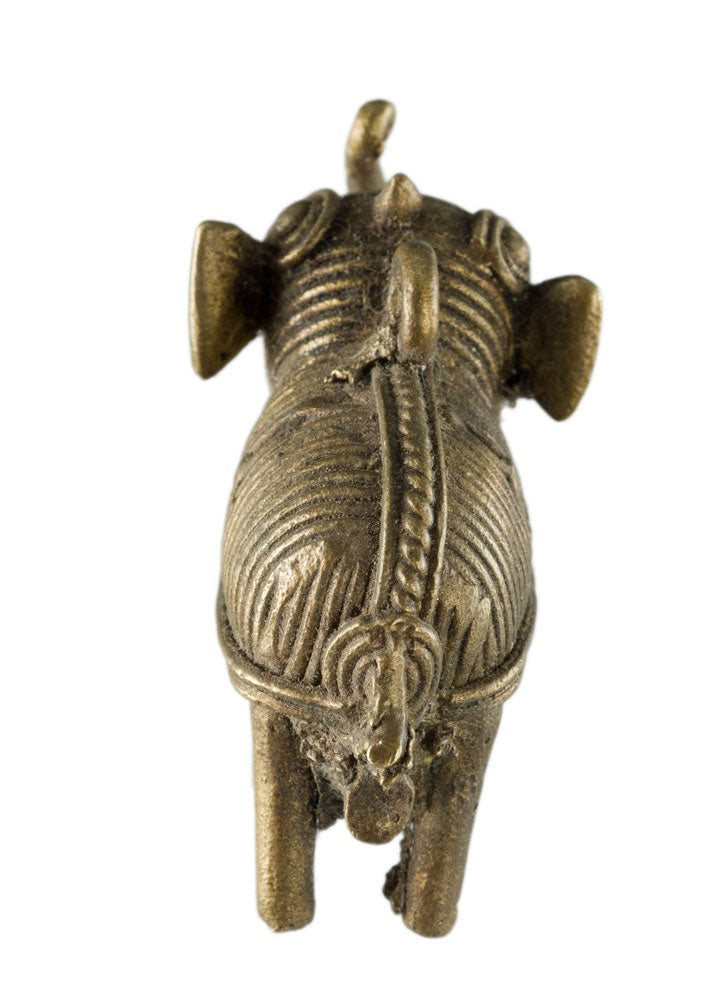 Miniature Éléphant Dhokra – Art Tribal De Bastar Inde