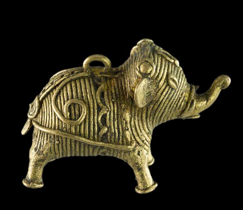 Miniature Éléphant Dhokra – Art Tribal De Bastar Orissa Inde