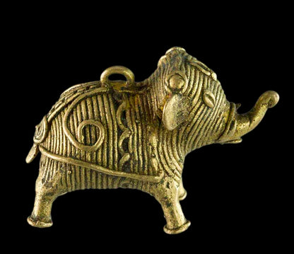 Miniature Éléphant Dhokra – Art Tribal De Bastar Orissa Inde