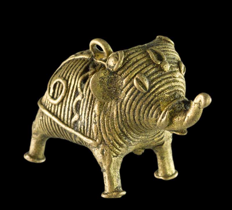 Miniature Éléphant Dhokra – Art Tribal De Bastar Orissa Inde