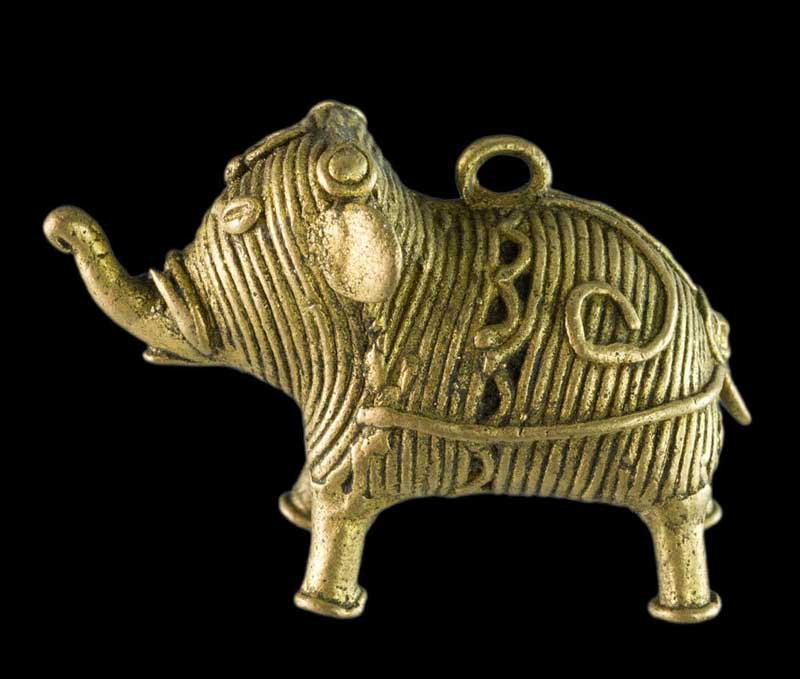 Miniature Éléphant Dhokra – Art Tribal De Bastar Orissa Inde