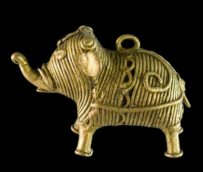 Miniature Éléphant Dhokra – Art Tribal De Bastar Orissa Inde