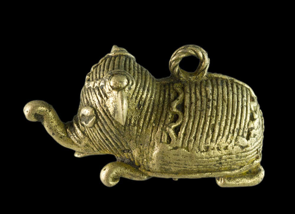 Miniature Éléphant Dhokra – Statuette Artisanale De Bastar Inde