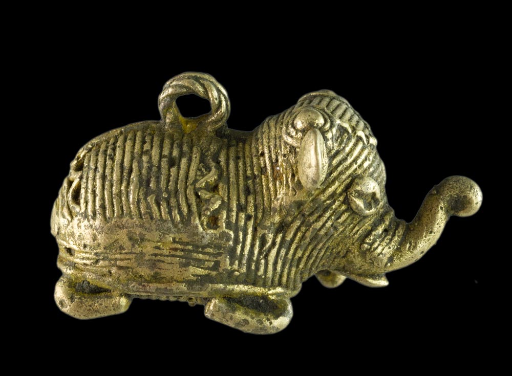Miniature Éléphant Dhokra – Statuette Artisanale De Bastar Inde