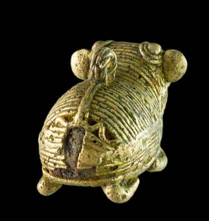 Miniature Éléphant Dhokra – Statuette Artisanale De Bastar Inde