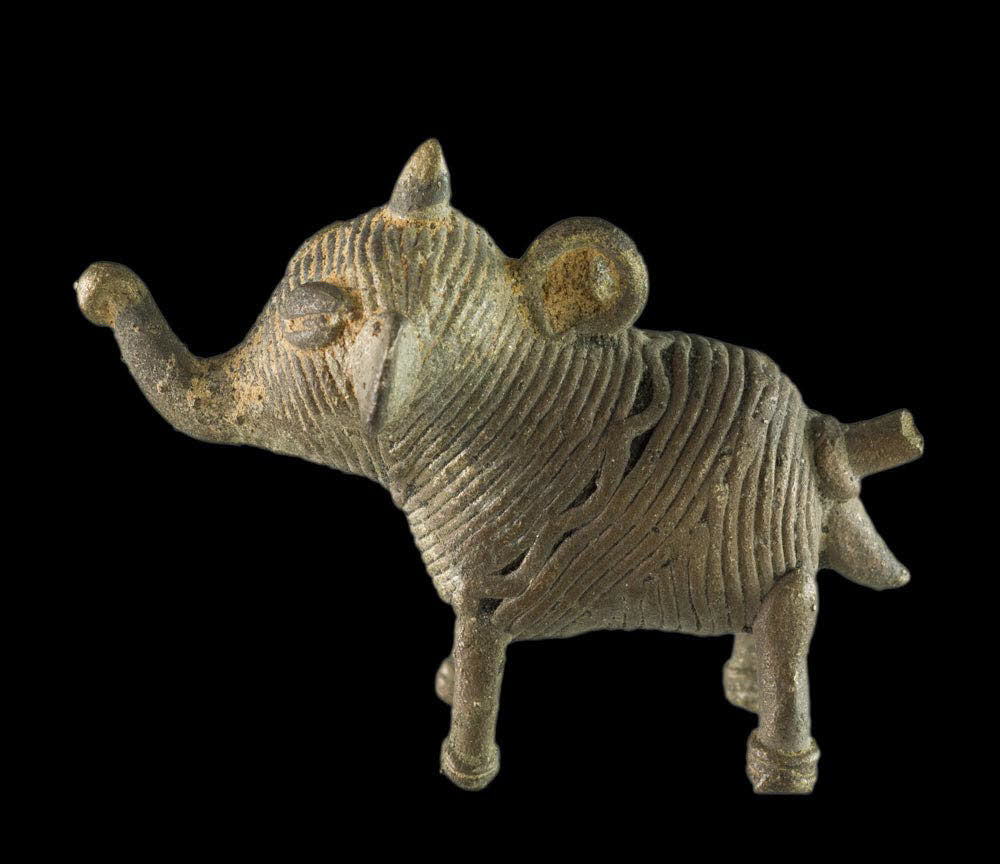 Statuette Éléphant Dhokra – Art Tribal De Bastar Inde
