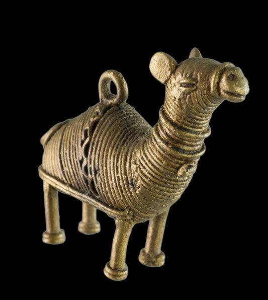 Miniature Dromadaire Dhokra – Figurine Artisanale De Bastar Inde