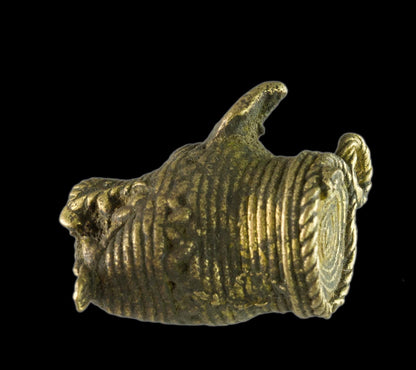Miniature Tête De Tigre Dhokra – Figurine Artisanale En Métal De Bastar Inde