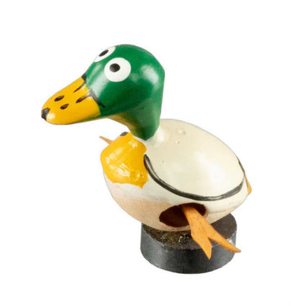 Animal Magnet Canard Col Vert en Coque de Pistache