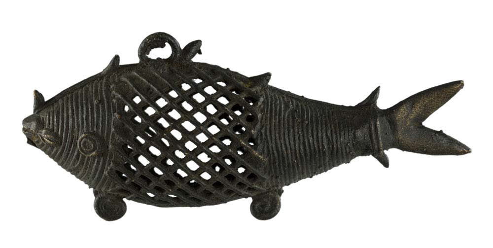 Statuette Poisson Dhokra En Laiton – Art Tribal Bastar Orissa Inde