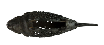 Figurine Poisson En Laiton – Art Tribal Bastar Dhokra – Artisanat Indien