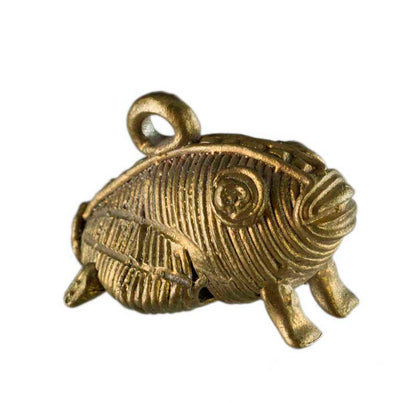 Figurine Miniature Murale Grenouille Dhokra En Laiton – Artisanat Tribal De Bastar Et Orissa