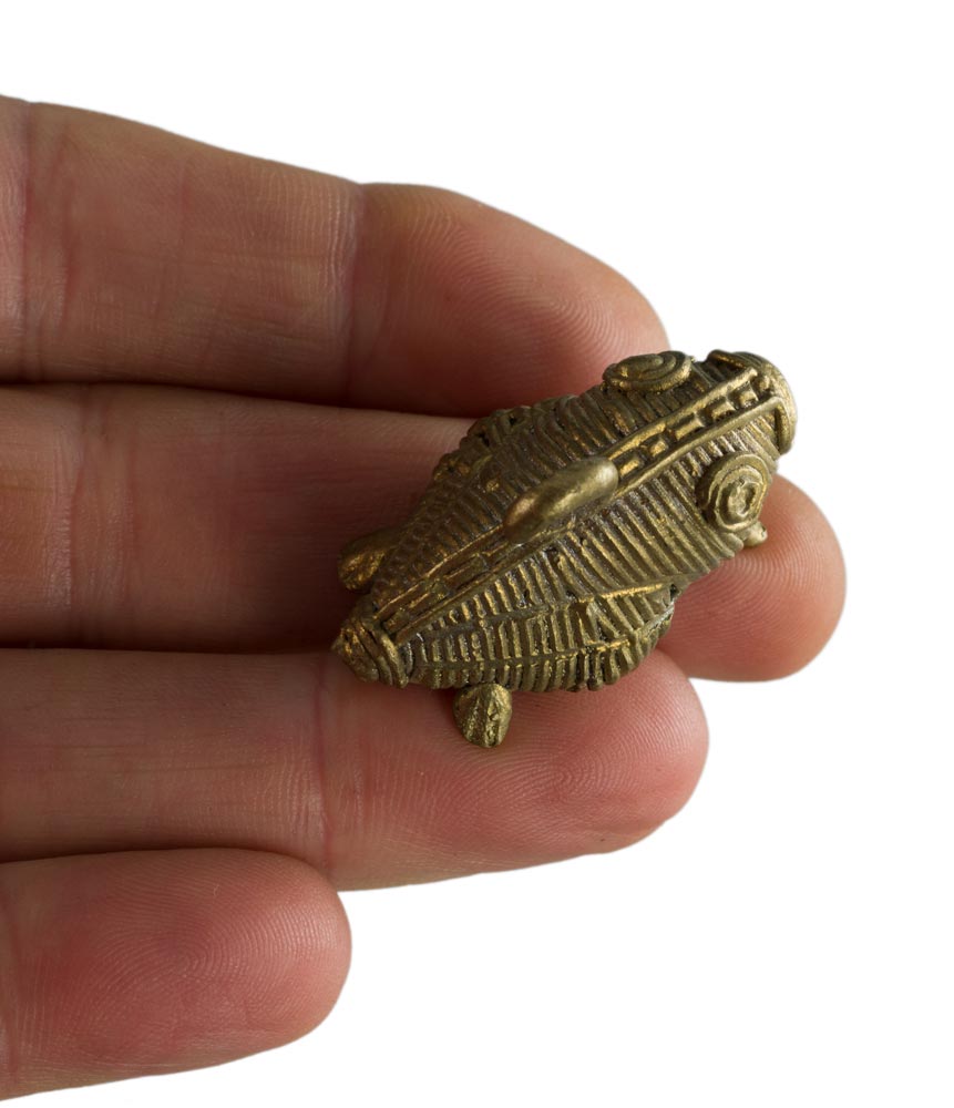 Figurine Miniature Murale Grenouille Dhokra En Laiton – Artisanat Tribal De Bastar Et Orissa