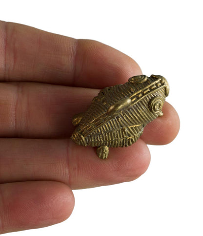 Figurine Miniature Murale Grenouille Dhokra En Laiton – Artisanat Tribal De Bastar Et Orissa
