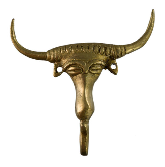 Porte-Serviettes Vache Sacrée En Laiton – Art Tribal Bastar Dhokra Inde