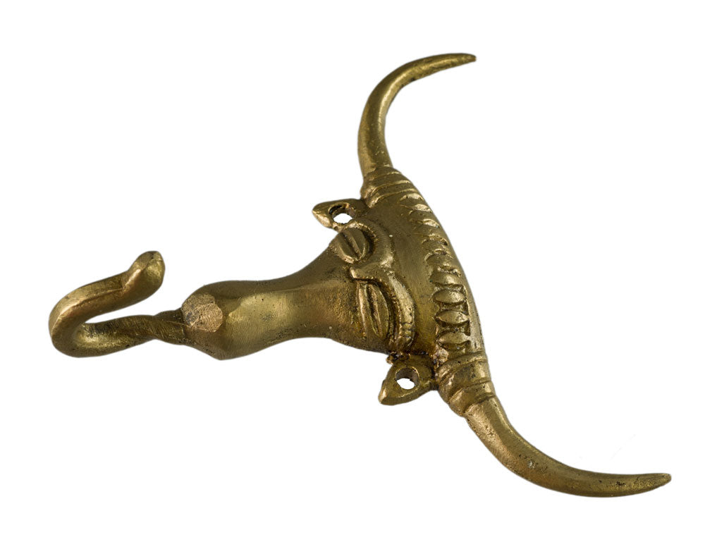 Porte-Serviettes Vache Sacrée En Laiton – Art Tribal Bastar Dhokra Inde