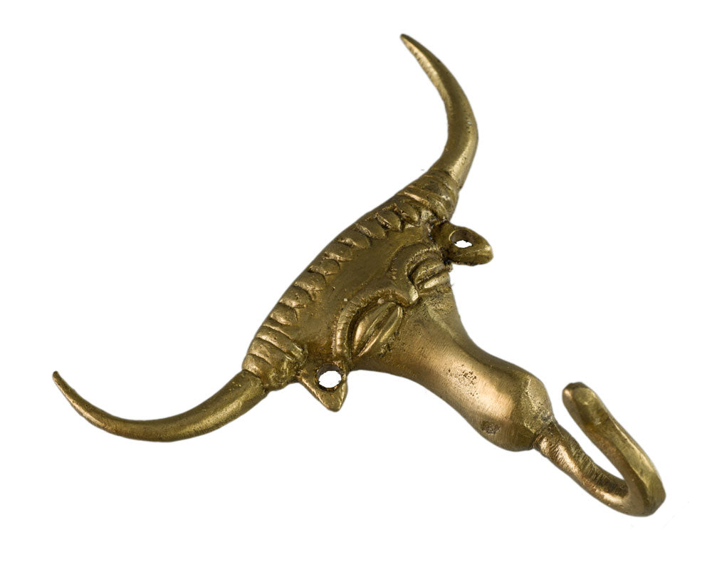 Porte-Serviettes Vache Sacrée En Laiton – Art Tribal Bastar Dhokra Inde
