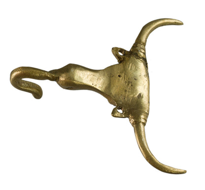 Porte-Serviettes Vache Sacrée En Laiton – Art Tribal Bastar Dhokra Inde