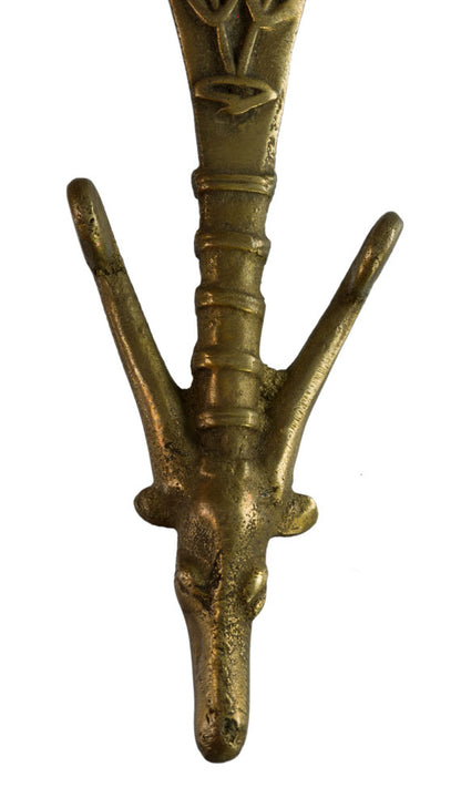 Décapsuleur Vache Sacrée Art Dhokra En Laiton – Artisanat Hindou Traditionnel D’Inde