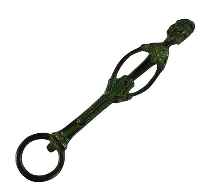 Décapsuleur Dhokra Paysanne En Laiton – Artisanat Tribal De Bastar, Inde
